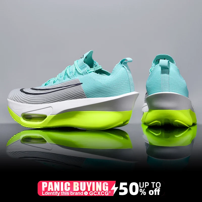Air cushion Running Shoes Marathon Speciality Men Sports Breathable Lightweight Women's Comfortable Athletic Nonskid Sneakers - Image 3