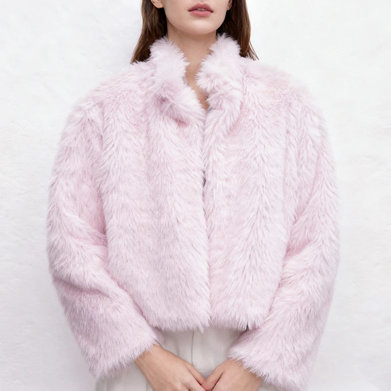 Women's Winter Thick Warm Faux Fur Coat Fashionable Luxury Evening Party Woman Jacket New Arrival Female Clothes - Image 4