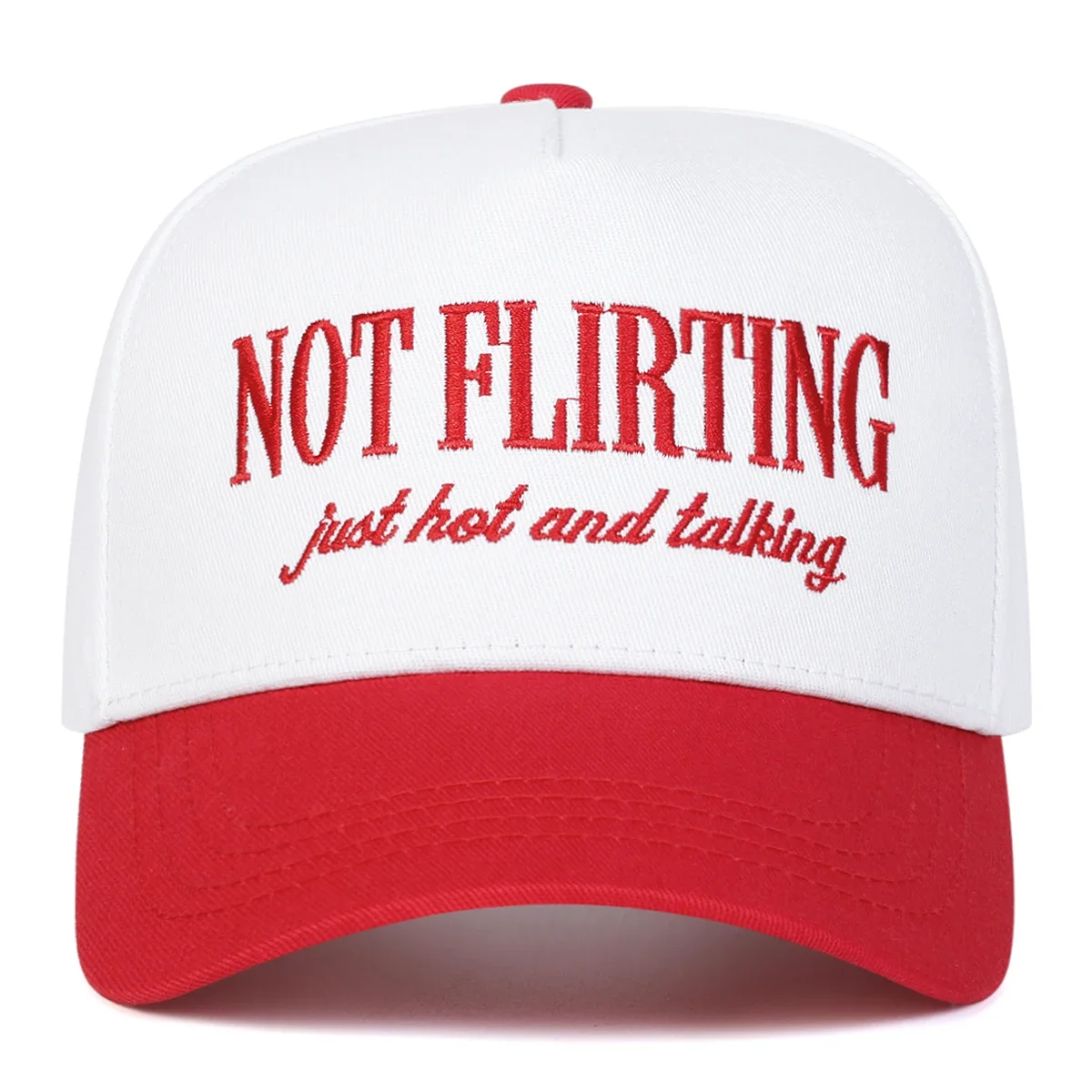 Unisex NOT FLIRTING Letter Embroidery Baseball Caps Spring Autumn Outdoor Adjustable Casual Hats Sunscreen Hat Sports Cap - Image 4