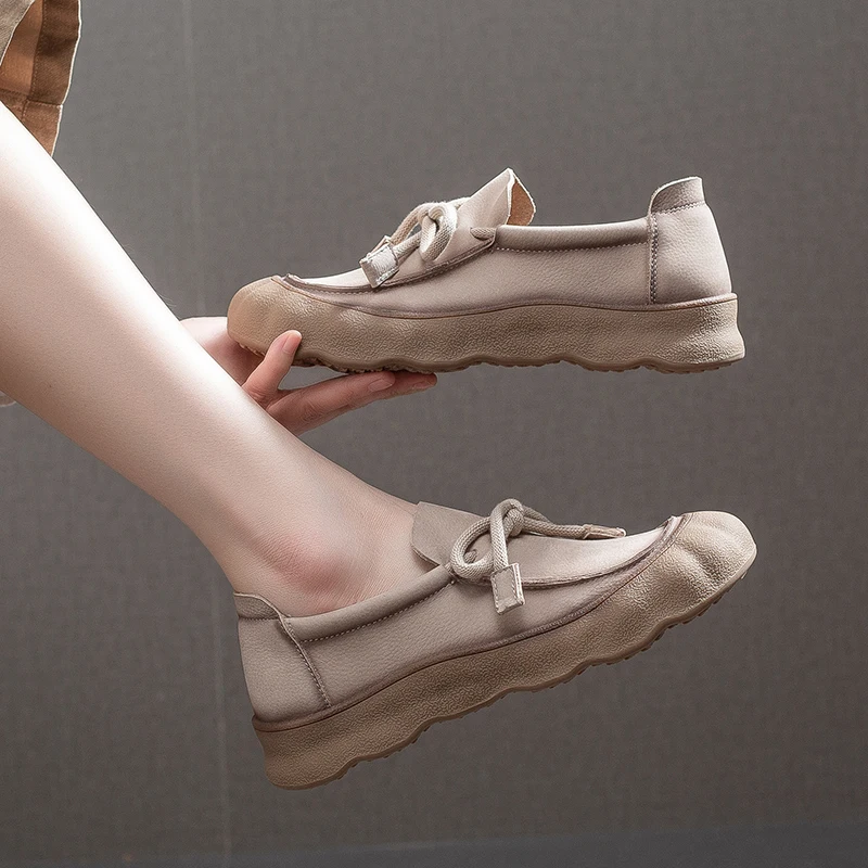 AIYUQI Women's Sneakers Genuine Leather 2026 New Non-Slip Women German training shoes Large Size Lace-Up female Loafers - Image 5