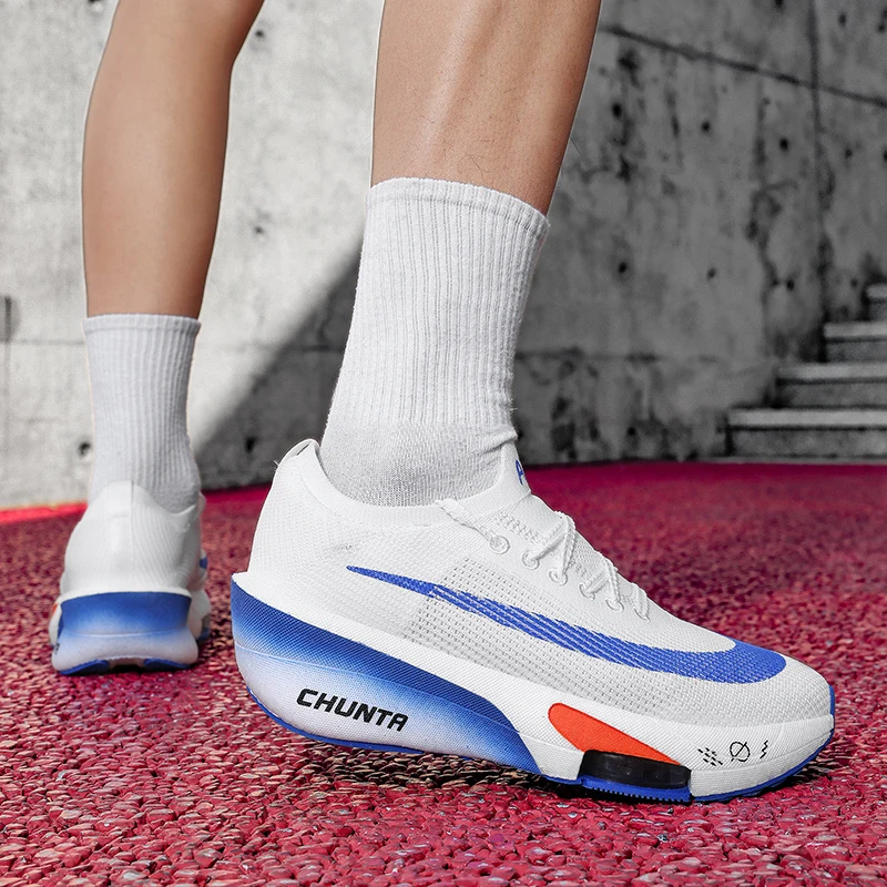 Air Cushion Running Shoes Marathon Speciality Men Sports Breathable Lightweight Women's Comfortable Athletic Nonskid Sneakers - Image 4