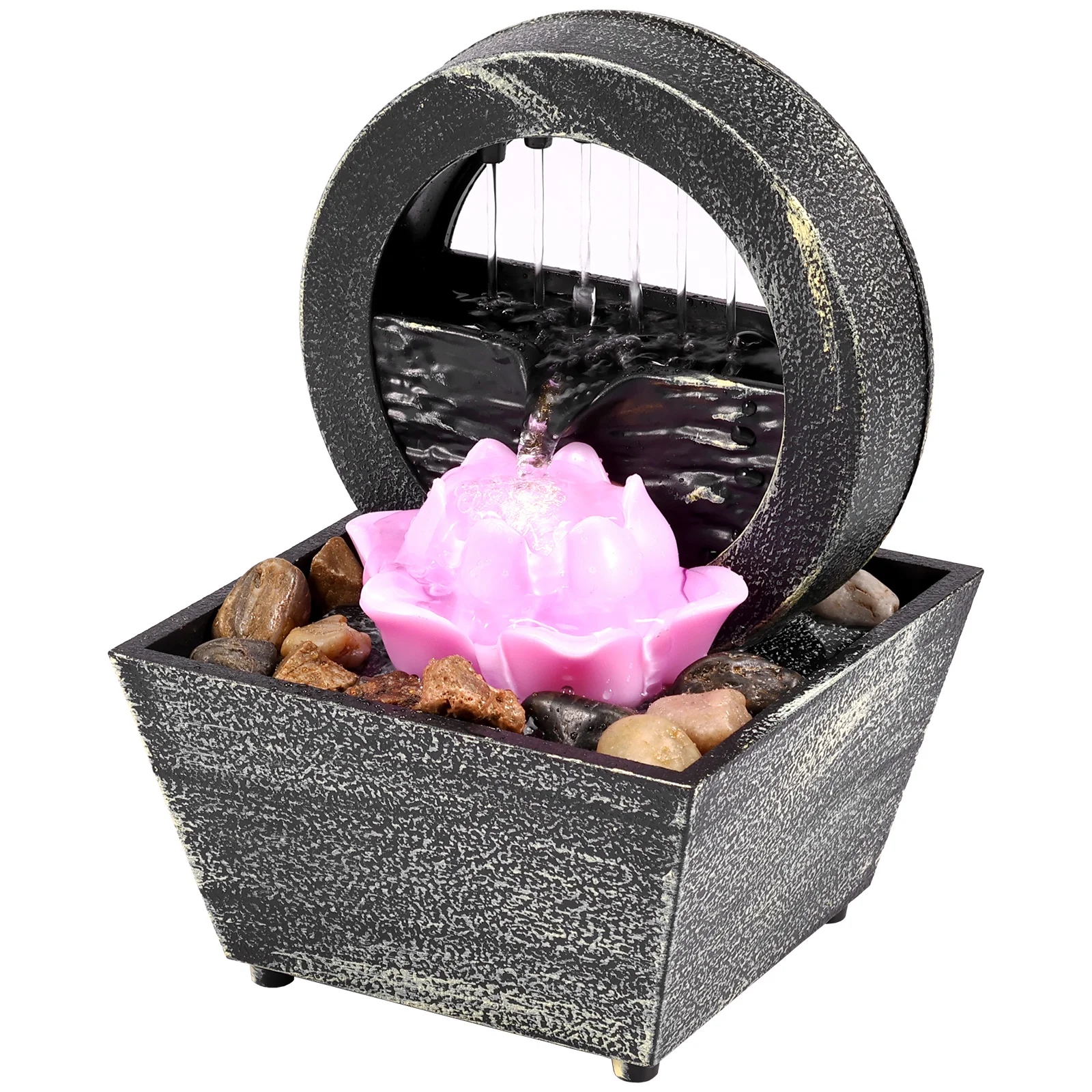 Desktop Water Fountain Decor TableTop Fountain Relaxation Tabletop Relaxion Mini Indoor Water Fountain for Home Decor Crafts - Image 6