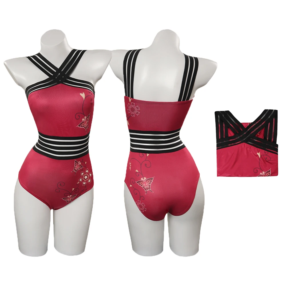 Resident 4 Cos Ada Wong Cosplay Costume Outfits Fantasy Dress Cheongsam Halloween Carnival Suit Accessories For Female Roleplay - Image 6