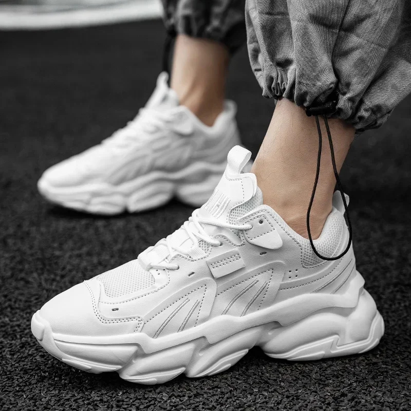 Men Sneakers Hidden Heels Elevator Shoes Plus Size 45 46 Heightening Shoes For Men Fashion Breathable 8cm 6cm Sports Taller Shoe - Image 4