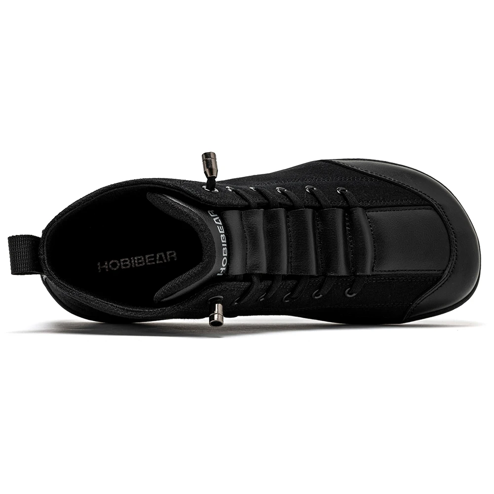 HOBIBEAR Mid-Top Canvas Boots Unisex Barefoot Wide Width Minimalist Shoes Zero-Drop Trail Running Sneakers - Image 5