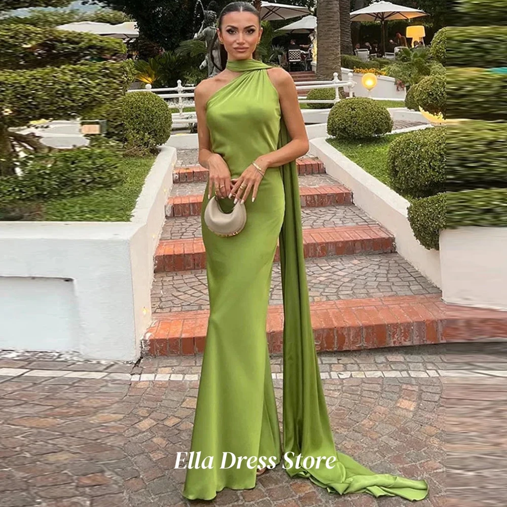 Mermaid Customized Evening Dress Modern Halter Open Back Bespoke Occasion Gowns Simple Ribbons Sleeveless Homecoming Dresses - Image 3