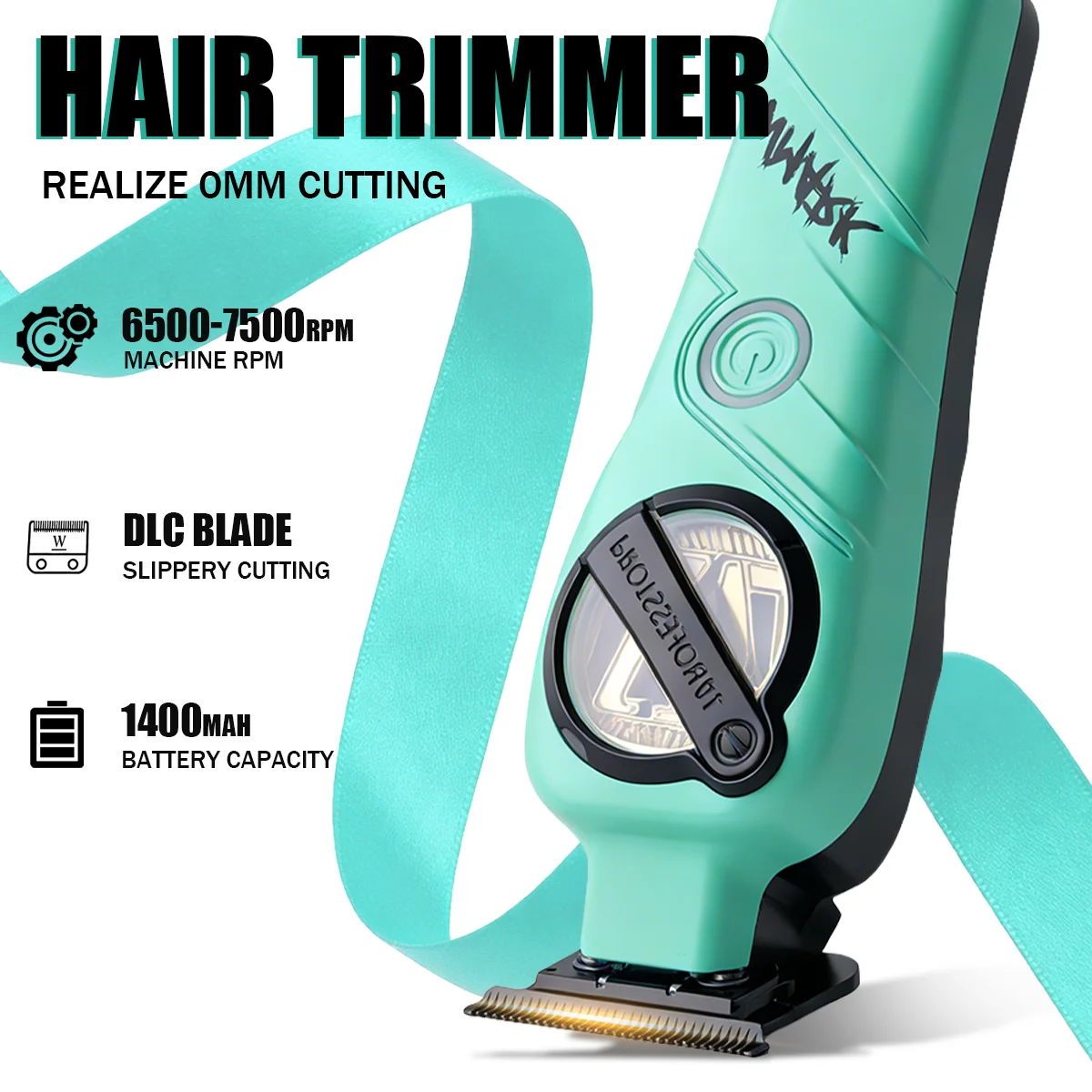 WMARK Professional Hair Clipper Shaver Hair Dryers and Spray Bottle Handheld 5 in 1 Barber KIT Gift Box Trimmer for Men NG-8637 - Image 3
