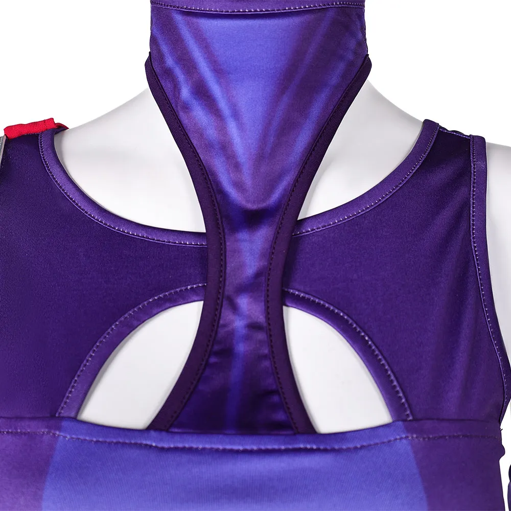 Disguise Psylocke Cosplay Women Fantasy Purple Jumpsuit Movie Rivals Costume Outfits for Female Clothes Halloween Carnival Suit - Image 6