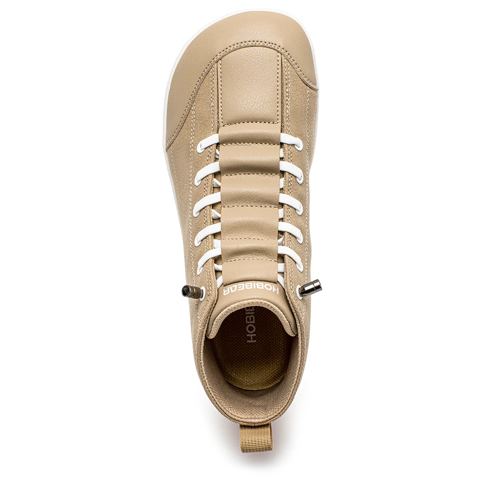 HOBIBEAR Mid-Top Canvas Boots Unisex Barefoot Wide Width Minimalist Shoes Zero-Drop Trail Running Sneakers - Image 3