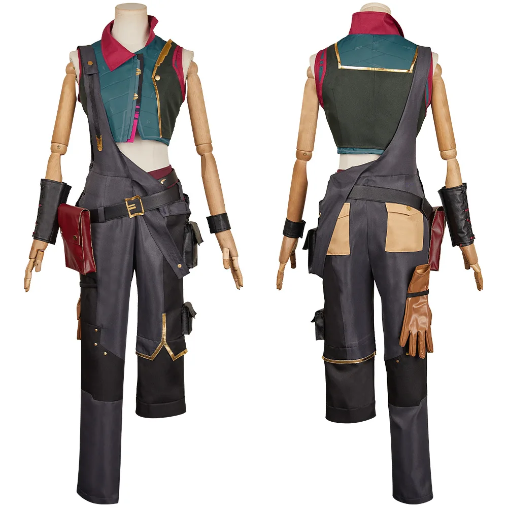 Arcane LOL Powder Jinx Cosplay Women Costume for Female Girls Disguise Disfraz Clothing Outfits Halloween Carnival Roleplay Suit - Image 4