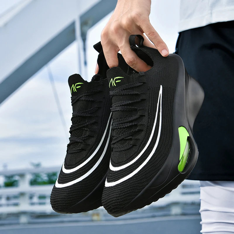 Air cushion Running Shoes Marathon Speciality Men Sports Breathable Lightweight Women's Comfortable Athletic Nonskid Sneakers - Image 6