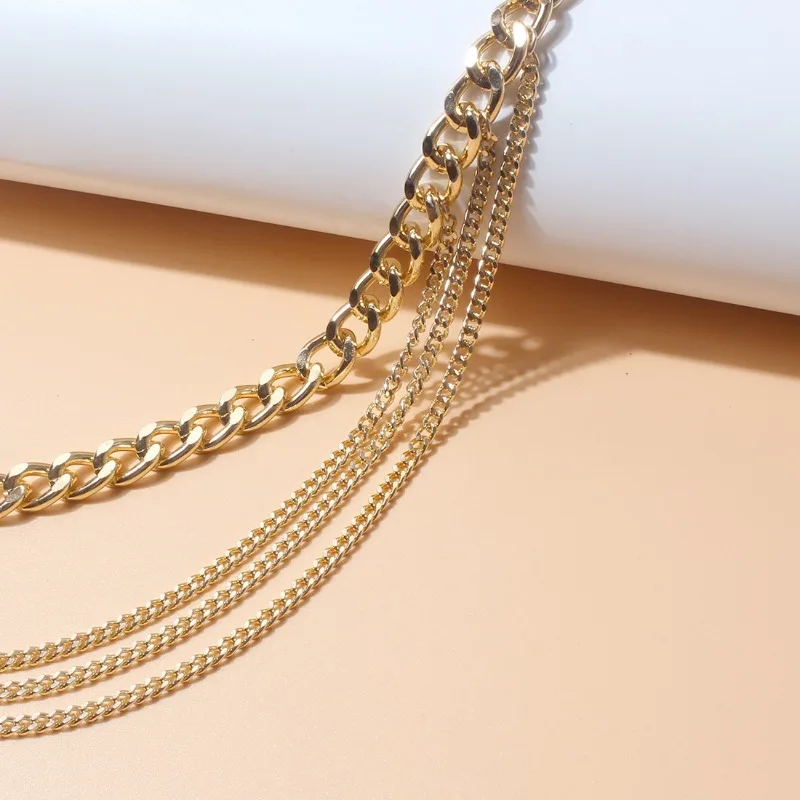 Sexy Simple and Fashionable Multi-layer Alloy Chain Waist Chain for Women Simple Gold Color Body Chain Bikini Jewelry Acessories - Image 4