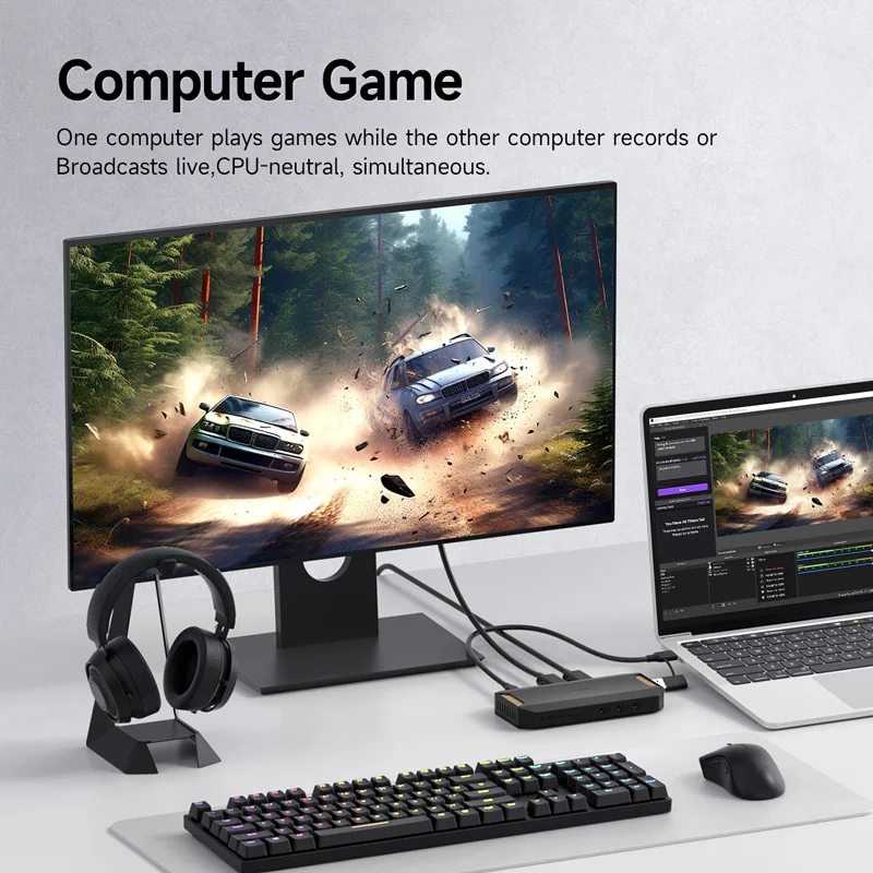 Hagibis 4K Video Capture Card for Streaming and Gaming VRR RGB HDR Support Passthrough for Switch2 Xbox PS5/4 Camera Live Stream - Image 6