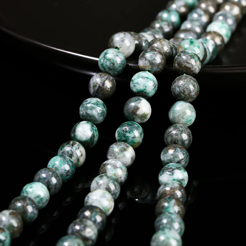 Wholesale Natural Rock Bridgeite Green Iron Ore Stone Bead For Jewelry Making DIY Handmade Necklace Bracelet Accessories - Image 3