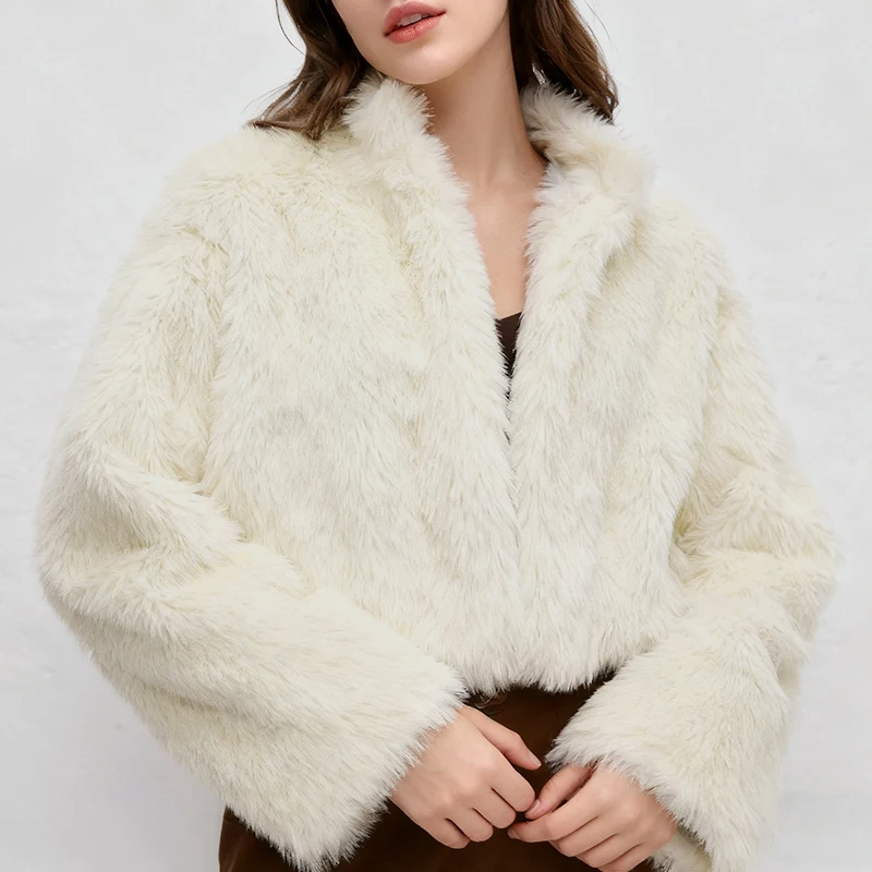 Women's Winter Thick Warm Faux Fur Coat Fashionable Luxury Evening Party Woman Jacket New Arrival Female Clothes - Image 2