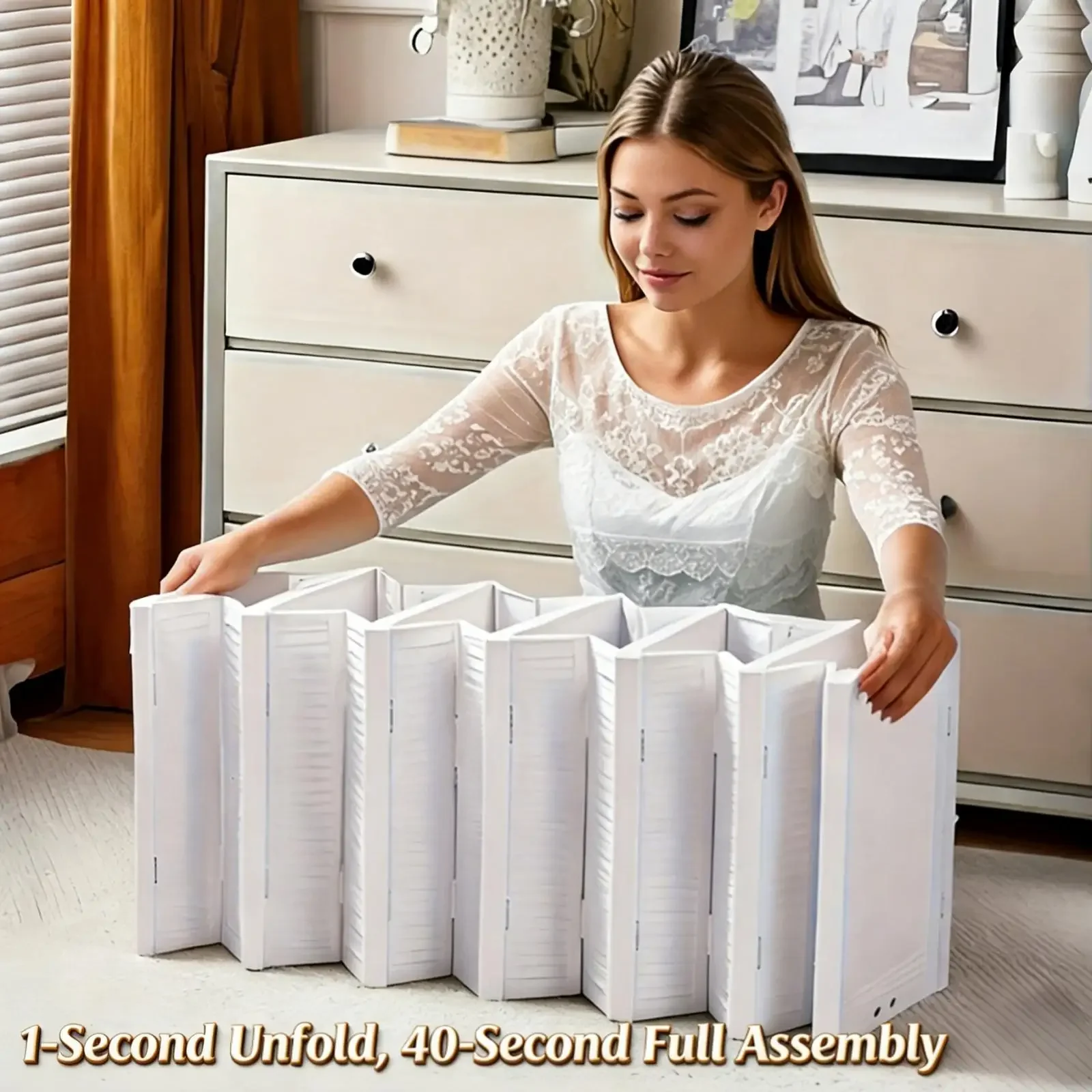 3/6 Tier Foldable Shoe Box, No Assembly Required Clear Stackable Shoe Cabinet Sneaker Storage Organizer Rack for Closet Entryway - Image 3