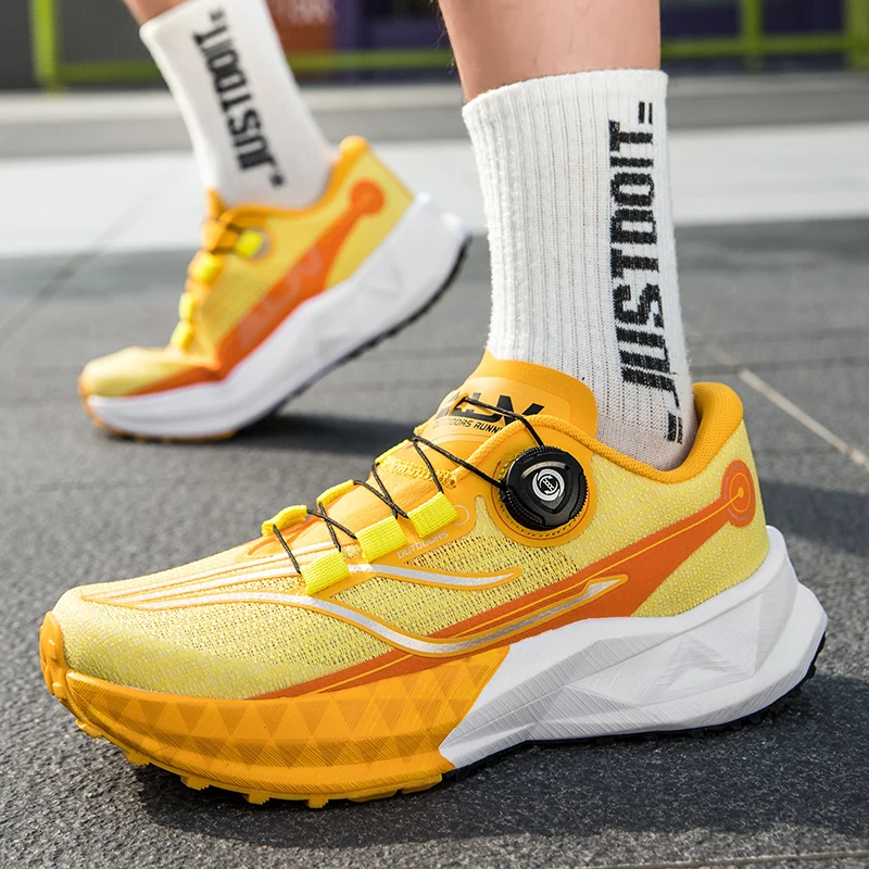 2025 New Soft Soled Outdoor Casual Sports Shoes With Rotating Buckle Carbon Plate And Popcorn Outsole, Men'S Running Shoes 35-44 - Image 4