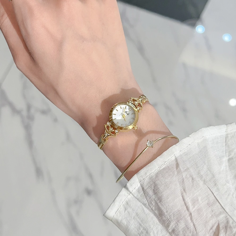 GEDI Ladies Watches Fashion Quartz Wristwatches Exquisite Waterproof Small Bracelet Gold Silver Watch Gifts for Girlfriend Girls - Image 4