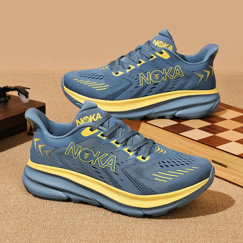 Men's Running Shoes Jogging Breathable Mesh Cushioning Non-Slip Outdoor Luxury shoes Couple Trainer Race Sneakers Off-road Shoes - Image 5