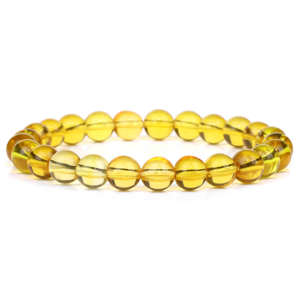 Yellow Orange Brown Stone Bracelet 8mm Bead Bracelets Tiger Eye Citrines Crystal Bracelet Healing Jewelry Gifts For Men Women - Image 2