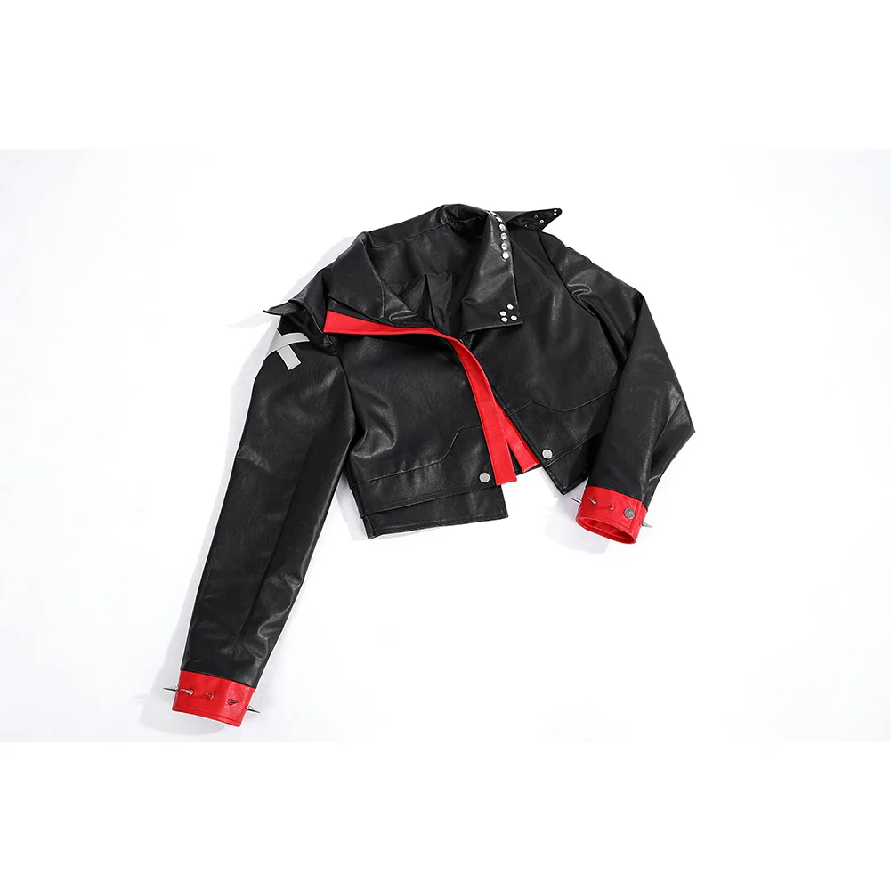 Arcane 2 Game LOL Vi Cosplay Women Black PU Leather Coat Costume Female Jacket Disguise Top Coats Party Halloween Carnival Party - Image 6