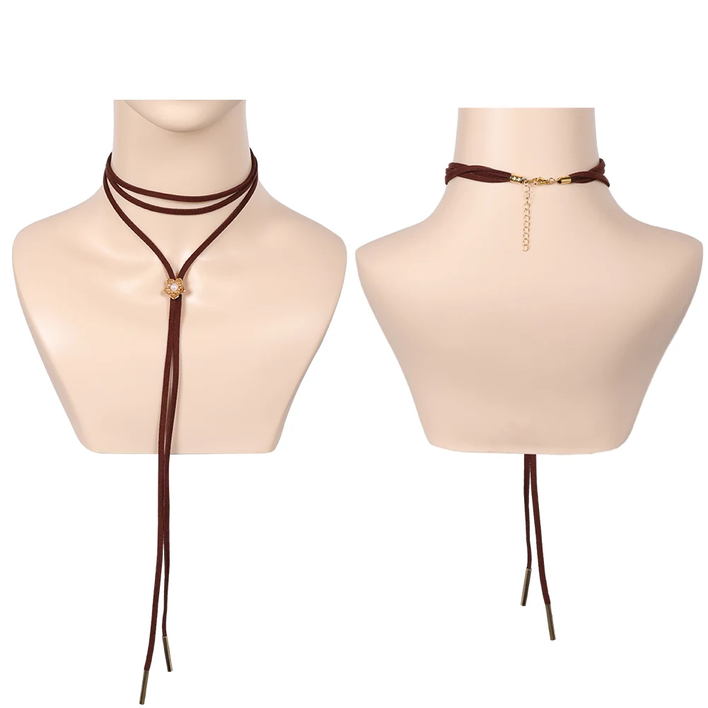 Female Halloween Aerith Cosplay Jacket Dress Wig Necklace Game Final Cosplay Fantasy Roleplay Costume Carnival Party Clothing - Image 2