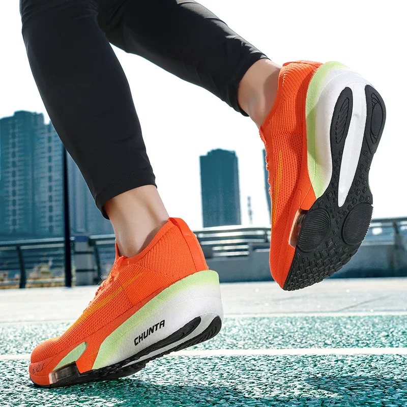 Air Cushion Running Shoes Marathon Speciality Men Sports Breathable Lightweight Women's Comfortable Athletic Nonskid Sneakers - Image 6