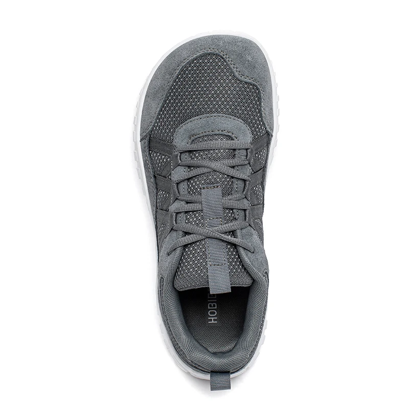HOBIBEAR Wide Toe Walking Shoes Men Women Non Slip Outdoor Sneakers Lace Up Mesh Breathable Running Shoes - Image 4