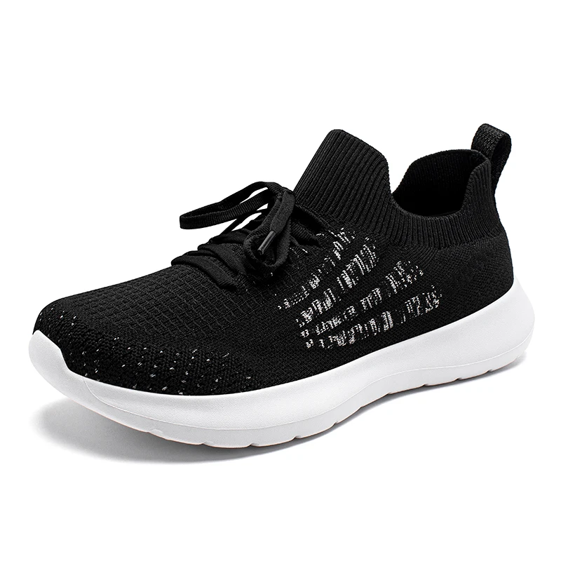 HOBIBEAR Unisex Running Sneakers Wide Toe Mesh Breathable Walking Shoes Non Slip Lace-Up Hiking Sneakers - Image 3