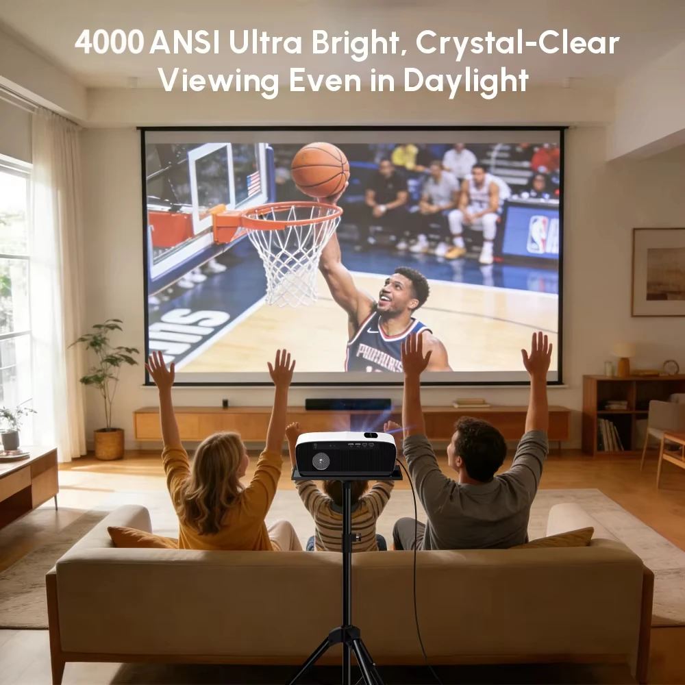 new 4k projector Auto Focus Daylight Projector 2.4+5G wifi bluetooth TOF Dust-proof movie video Android 14 Google TV projectors - Image 5