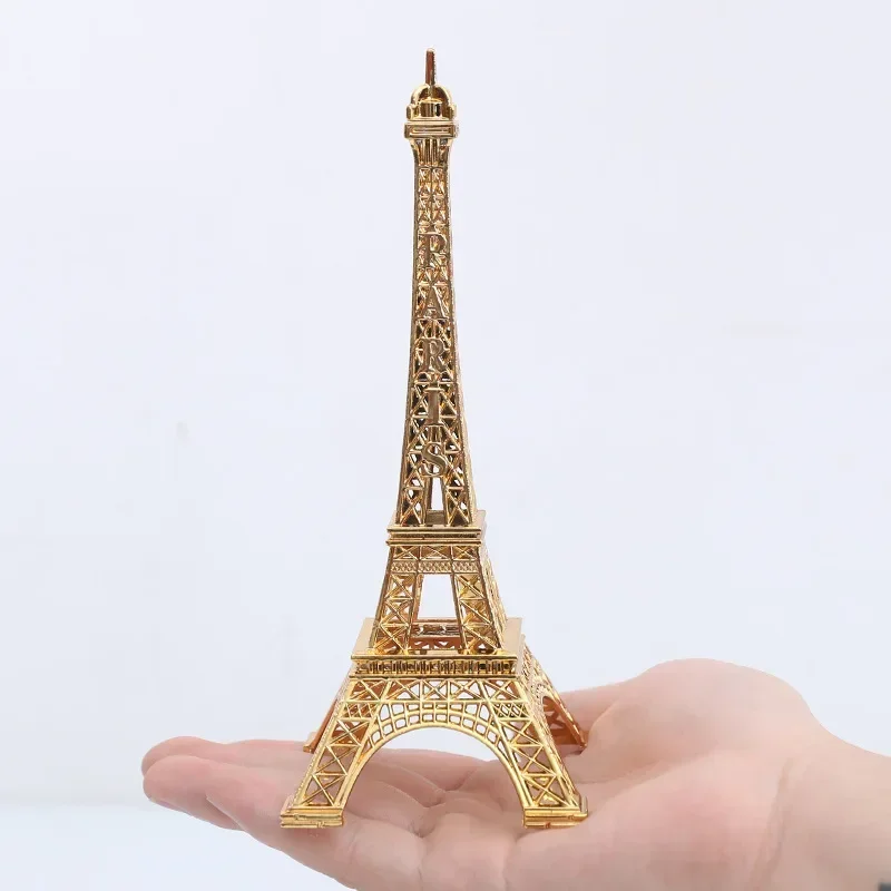 Paris Eiffel Tower Metal Crafts Home Decoration Accessories Figurine Statue Model Souvenir Home Interior Design Ornaments - Image 2