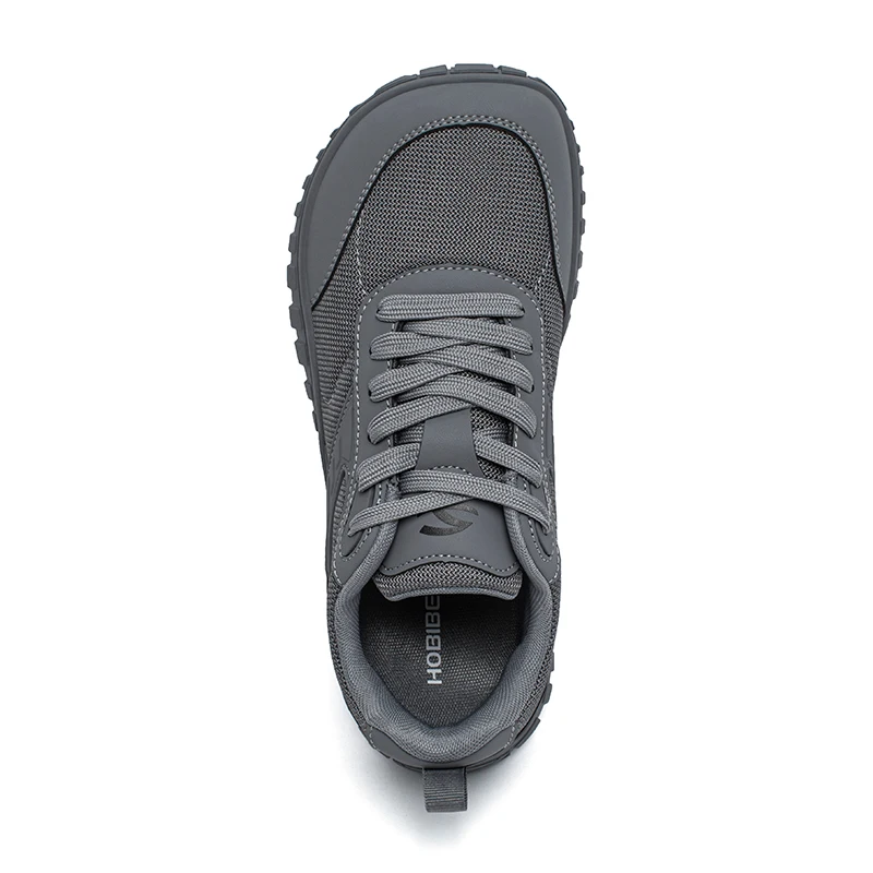 HOBIBEAR Wide Toe Running Shoes Unisex Minimalist Artificial Leather Walking Sneakers Lace Up Lightweight Breathable Shoes - Image 2