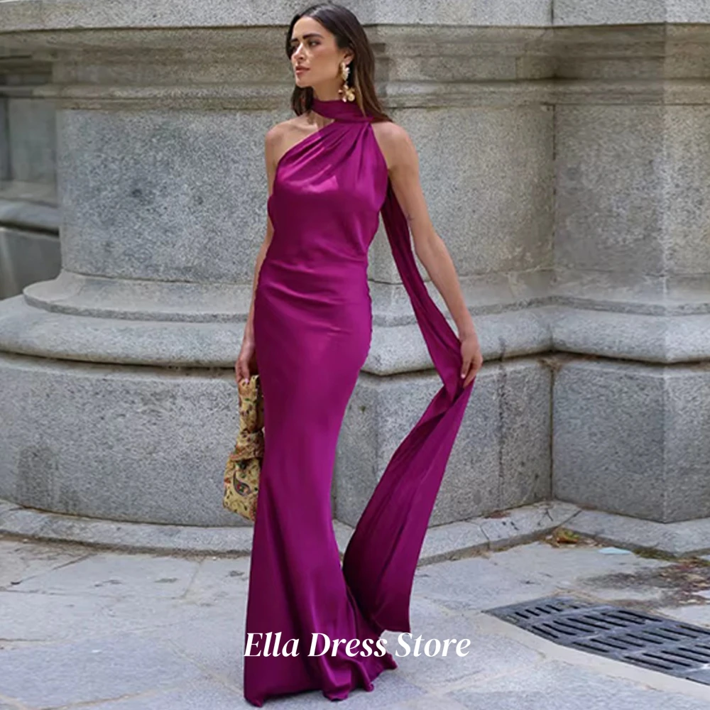 Mermaid Customized Evening Dress Modern Halter Open Back Bespoke Occasion Gowns Simple Ribbons Sleeveless Homecoming Dresses - Image 5