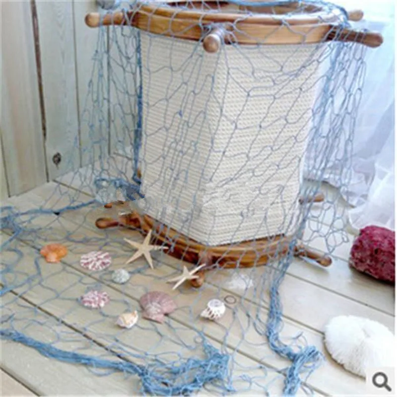 Big Fishing Nets For Theme Restaurant Studio Home Decoration Props Mediterranean Sea Style Wall Hangings Ornament Wall Stickers - Image 4