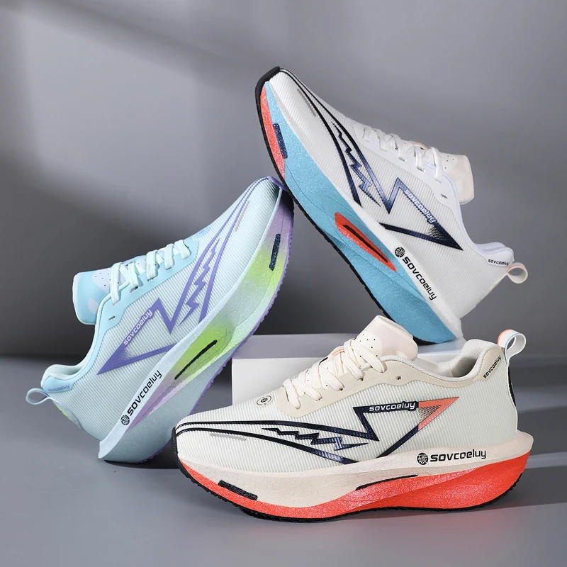 New Four-Season Versatile Non-Slip Shock-Absorbing Technology Carbon Plate Sports Casual Shoes Running Shoes Fitness Shoes Unise - Image 4