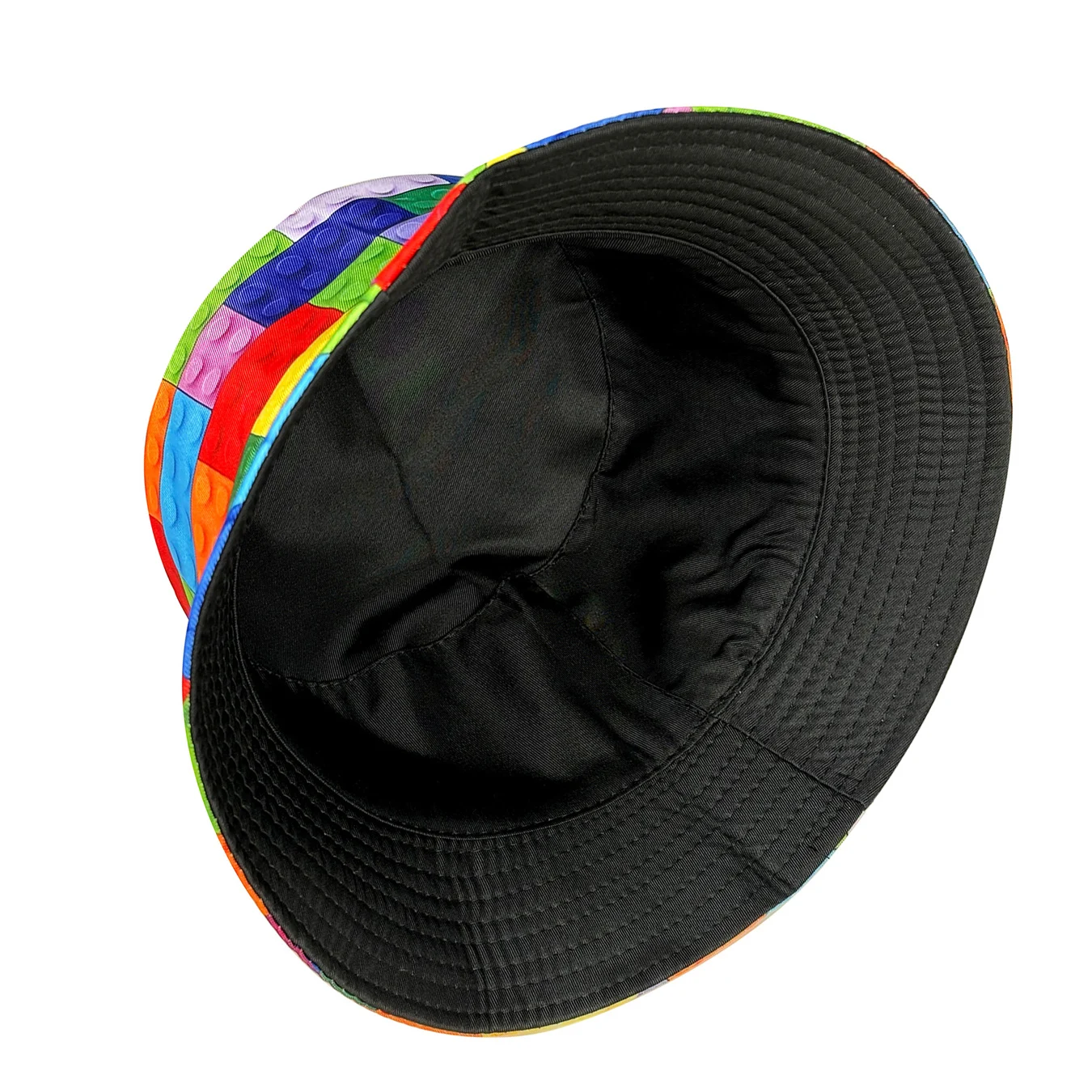 Personalized Building Block Puzzle Fisherman's Hat, Reversible Sun Hat, Foldable Stylish Bucket Hat, All-Season Bucket Hat, Suitable for Outdoor Activities and Casual Accessories - Image 5