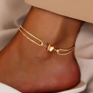 Stainless Steel Exquisite Elegant Compact Butterfly Bracelet Women's Fashion Romantic Classic Adjustable Party Birthday Gifts
