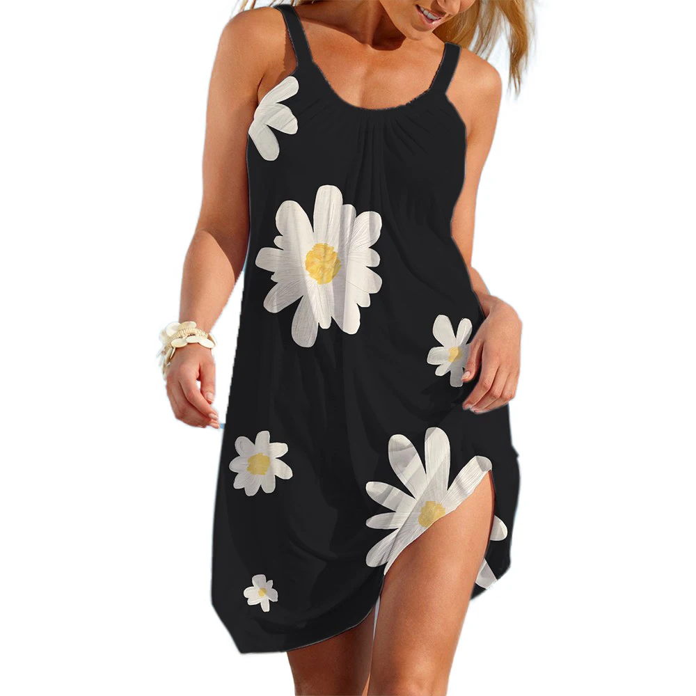 Ethnic Style Women's Slip Dress Bohemain Beach Skirt Summer Woman Casual Clothing Daily Wear Loose Dresses Lady Cool Holiday Top - Image 6