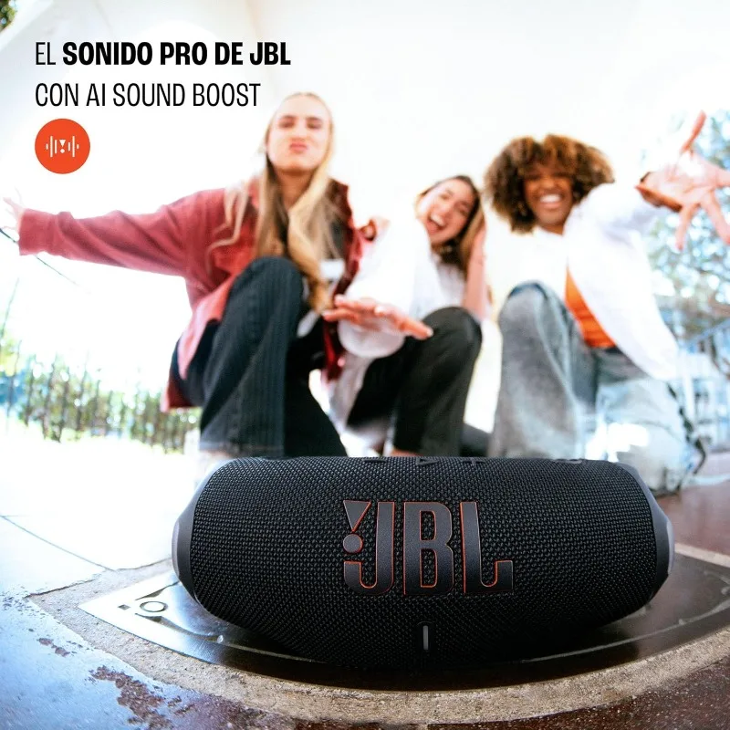 Genuine original JBL Charge 6 Portable Bluetooth Speaker Waterproof Drop Proof AI Sound Boost 28H Playtime Powerbank Black - Image 4