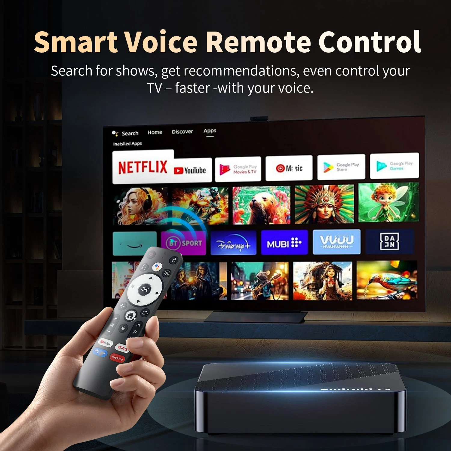 Android 16 Smart TV Box 128G 256G X10 RK3518 Support 2.4G 5G Dual Wifi6 BT5.4 Google Voice Assistant Netflix 4K 8K Media Player - Image 4
