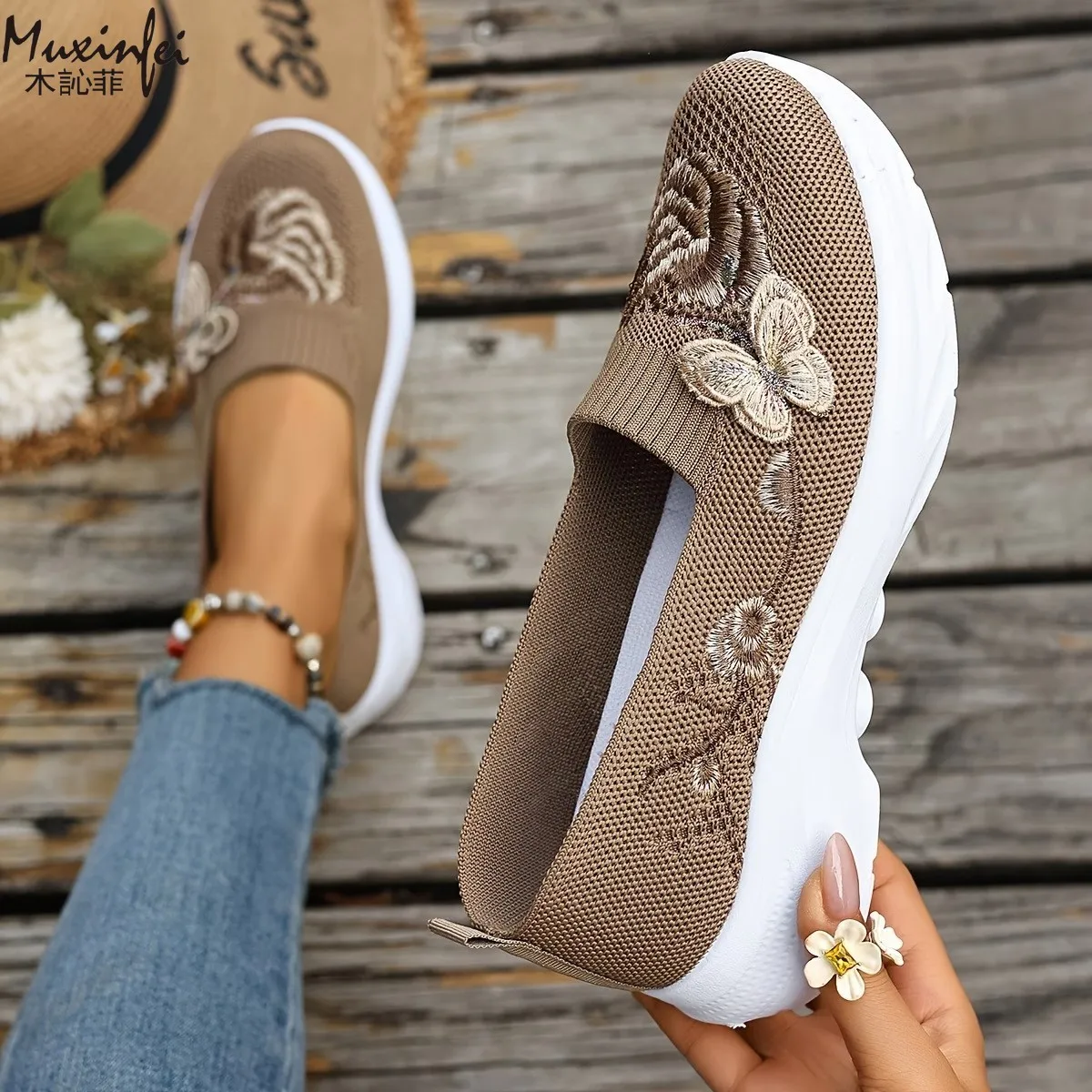 New women's breathable mesh shoes, fashionable and comfortable cloth shoes, 2026 summer casual shoes - Image 3