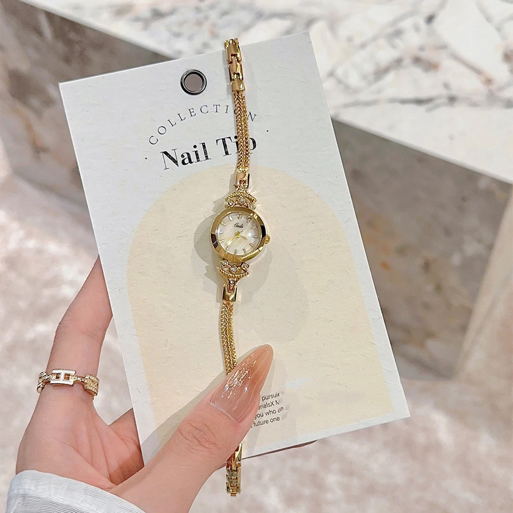 GEDI Ladies Watches Fashion Quartz Wristwatches Exquisite Waterproof Small Bracelet Gold Silver Watch Gifts for Girlfriend Girls - Image 6
