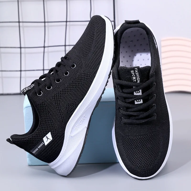 Women's Shoes 2025 Summer Casual Sneakers Breathable Mesh Chunky Sole Affordable Free Shipping - Image 4
