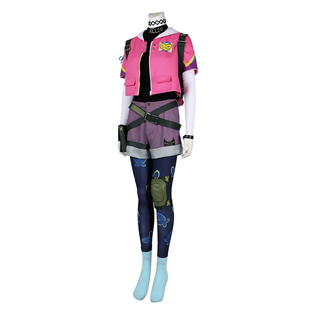 Women Girls Clove Cosplay Jacket Pants Bag Game Valorant Costume Fantasy Outfits For Adult Female Halloween Carnival Suit - Image 4