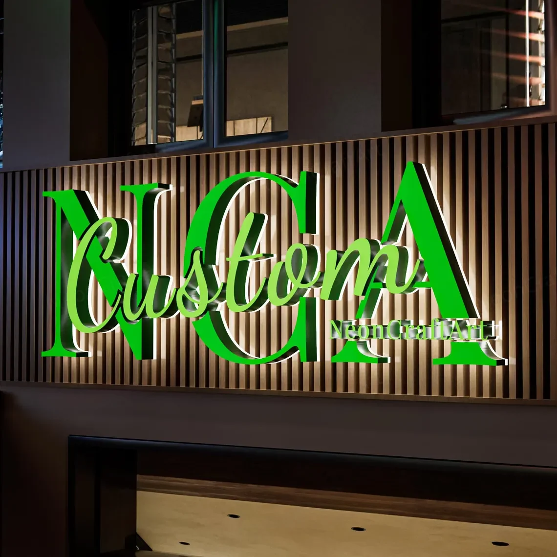 Custom Led Illuminated Backlit Sign Business Logo Signage Commercial Building Frontlit Sign Storefront Outdoor Metal Letter Sign - Image 5