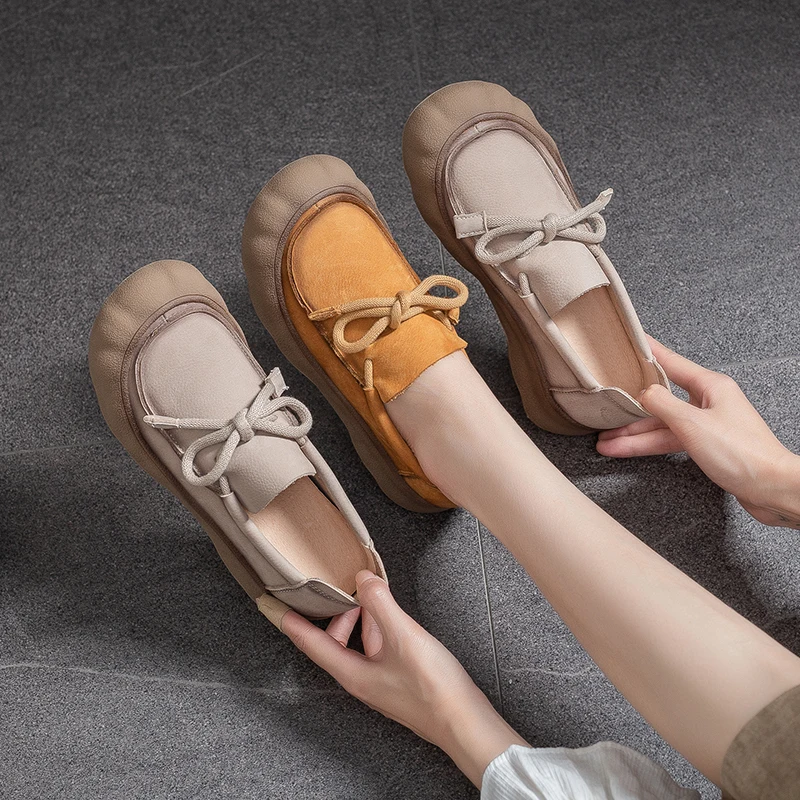 AIYUQI Women's Sneakers Genuine Leather 2026 New Non-Slip Women German training shoes Large Size Lace-Up female Loafers - Image 4