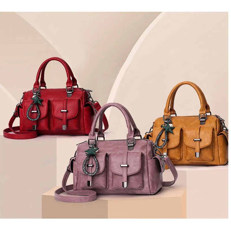 New Women bag Handbags Bag for 2025 Female Crossbody new High quality fashionable shoulder bag designer travel Hairball bag - Image 2
