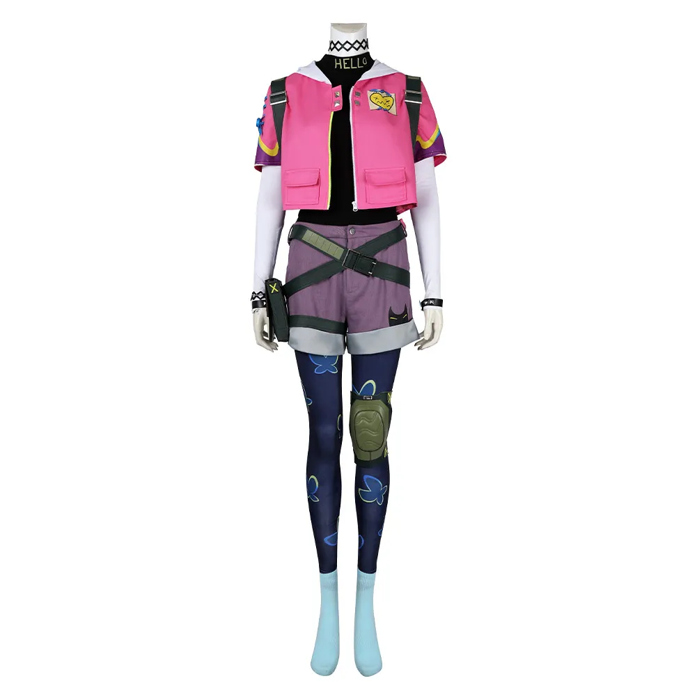 Women Girls Clove Cosplay Jacket Pants Bag Game Valorant Costume Fantasy Outfits For Adult Female Halloween Carnival Suit - Image 3