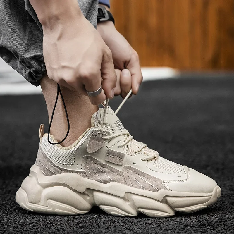 Men Sneakers Hidden Heels Elevator Shoes Plus Size 45 46 Heightening Shoes For Men Fashion Breathable 8cm 6cm Sports Taller Shoe - Image 5