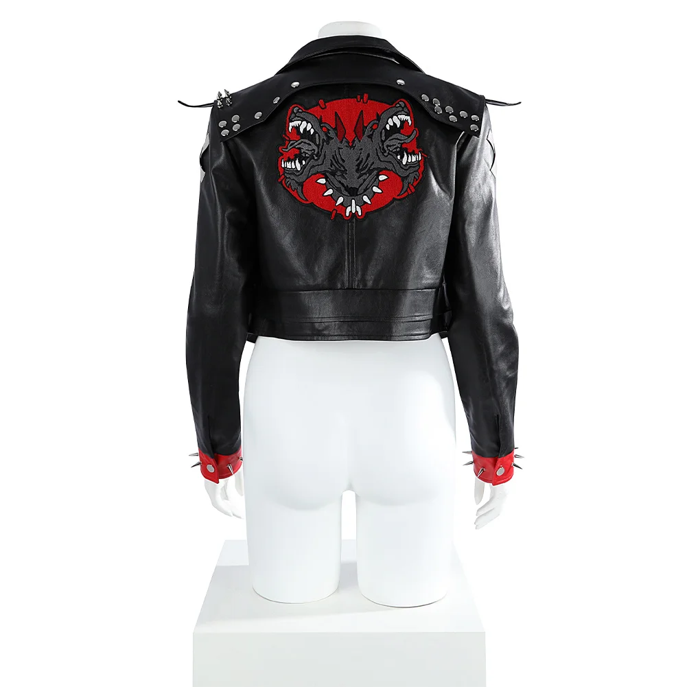 Arcane 2 Game LOL Vi Cosplay Women Black PU Leather Coat Costume Female Jacket Disguise Top Coats Party Halloween Carnival Party - Image 4
